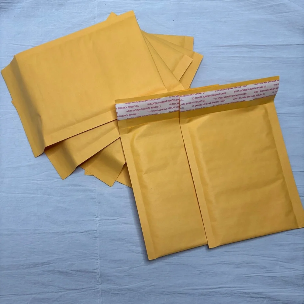 *124 Count* Kraft Bubble Mailers 4x6 Brand New Self Sealing Envelopes